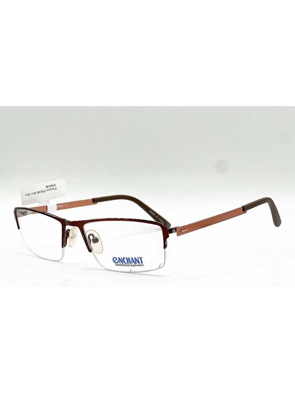 Enchant Eyewear Erc48 D.Brn/L.Brn Dark Brown/Light Brown Eyeglasses 52-17-138